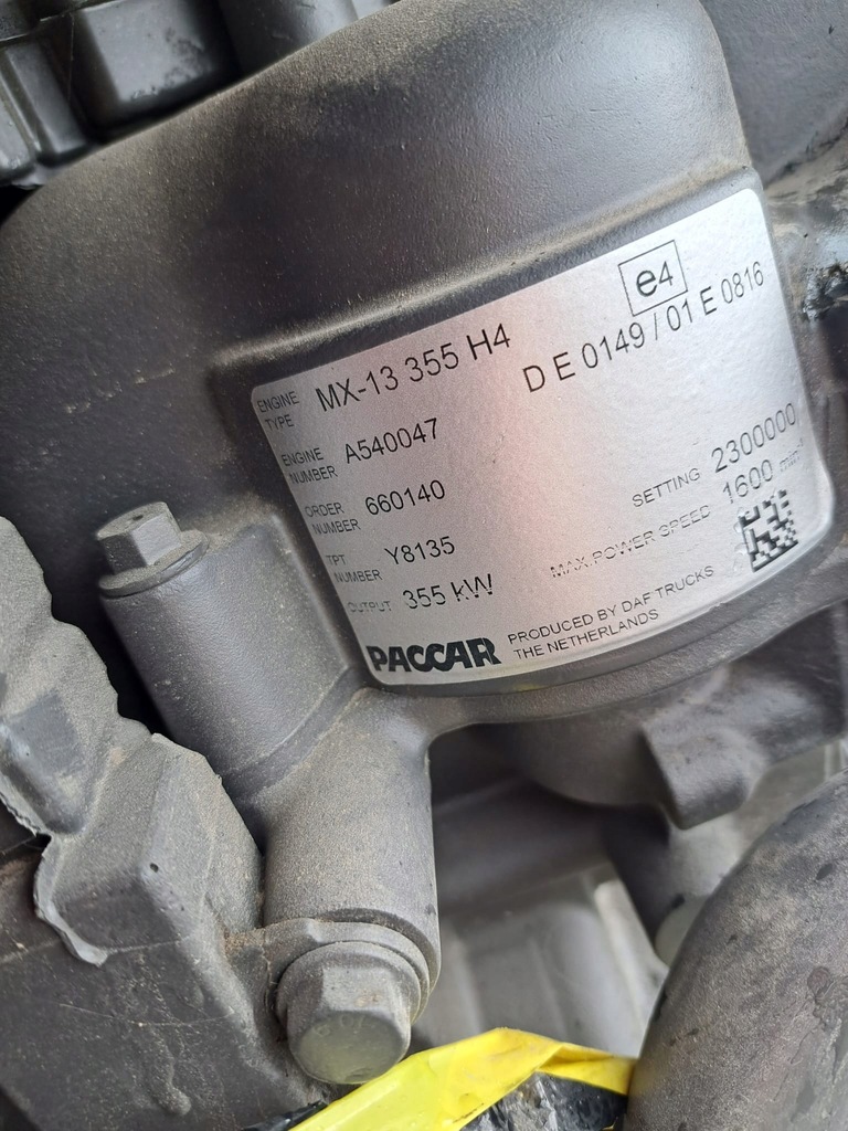 фото №11, Двигатель daf xf euro 6 paccar mx-13 355 h4
