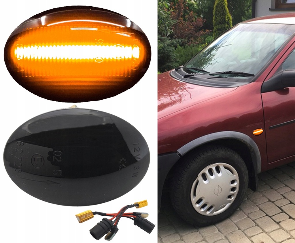фото №12, Led поворотники opel meriva a 03-10 astra f cabrio 93-00 astra f 91-01