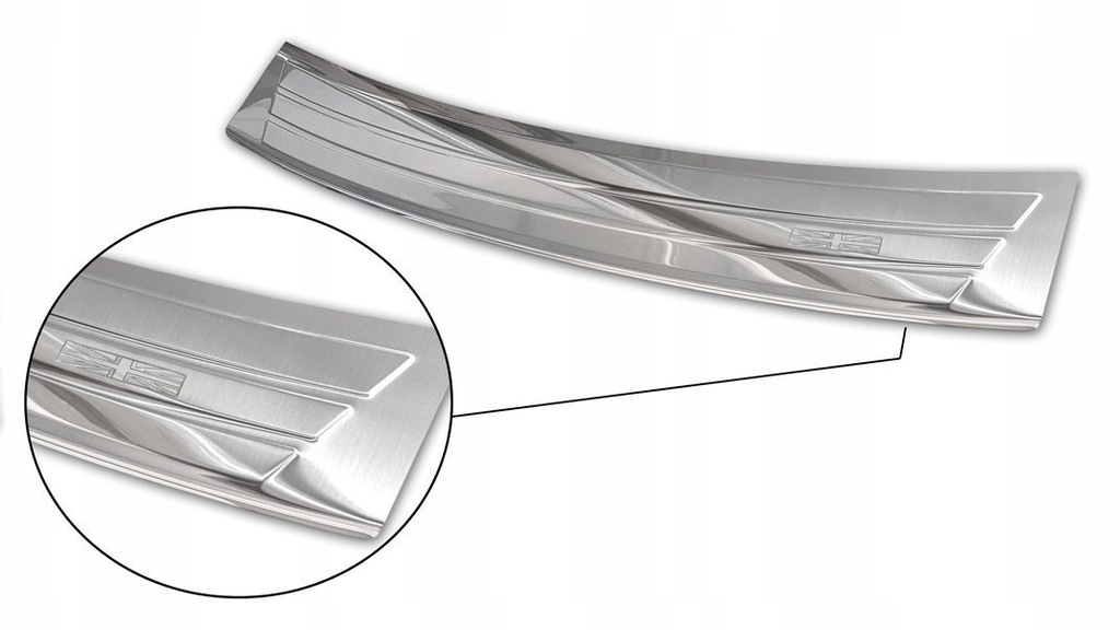 фото №9, Mini countryman r60 молдинг сталевий накладка na бампер задня