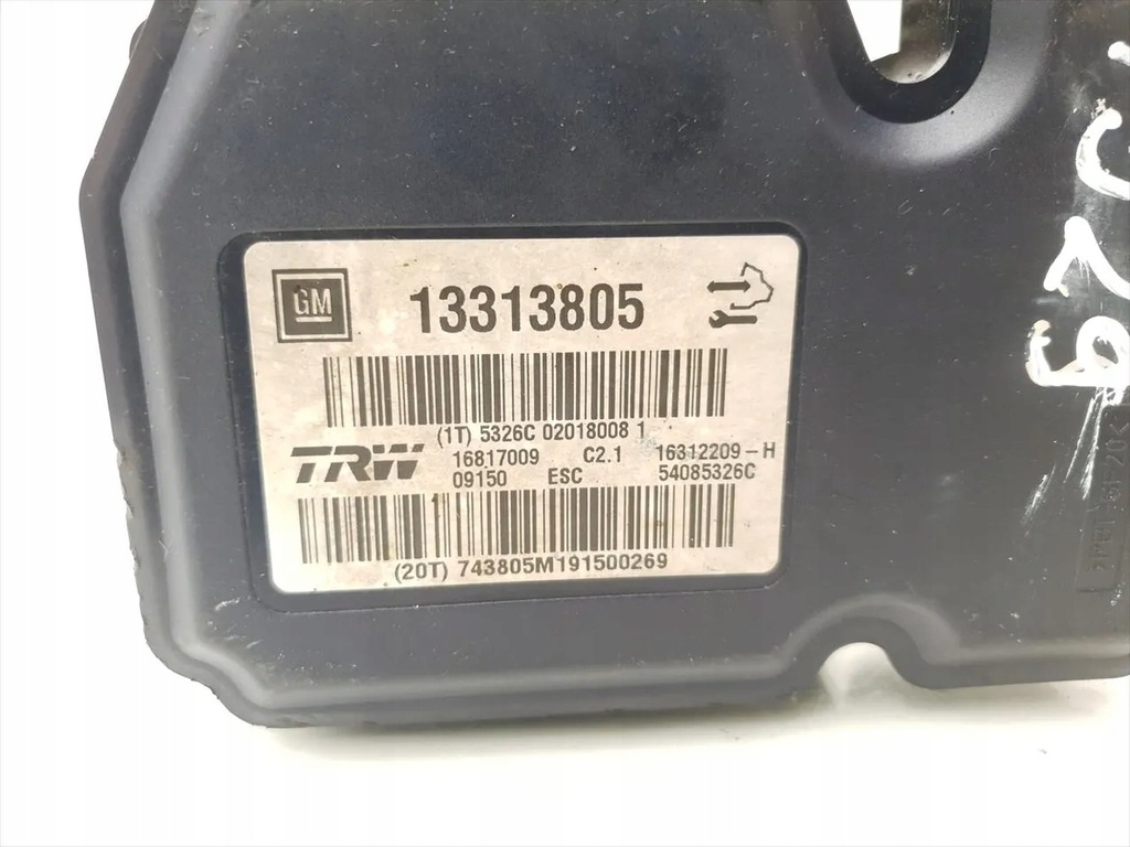 фото №11, Vauxhall insignia насос abs 1.8 бензин 103kw 140 hp 13313805 2009 4/5dr