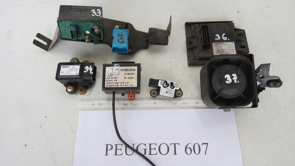 фото №1, Реле свеча сирена сигнализация модуль света датчик esp peugeot 607