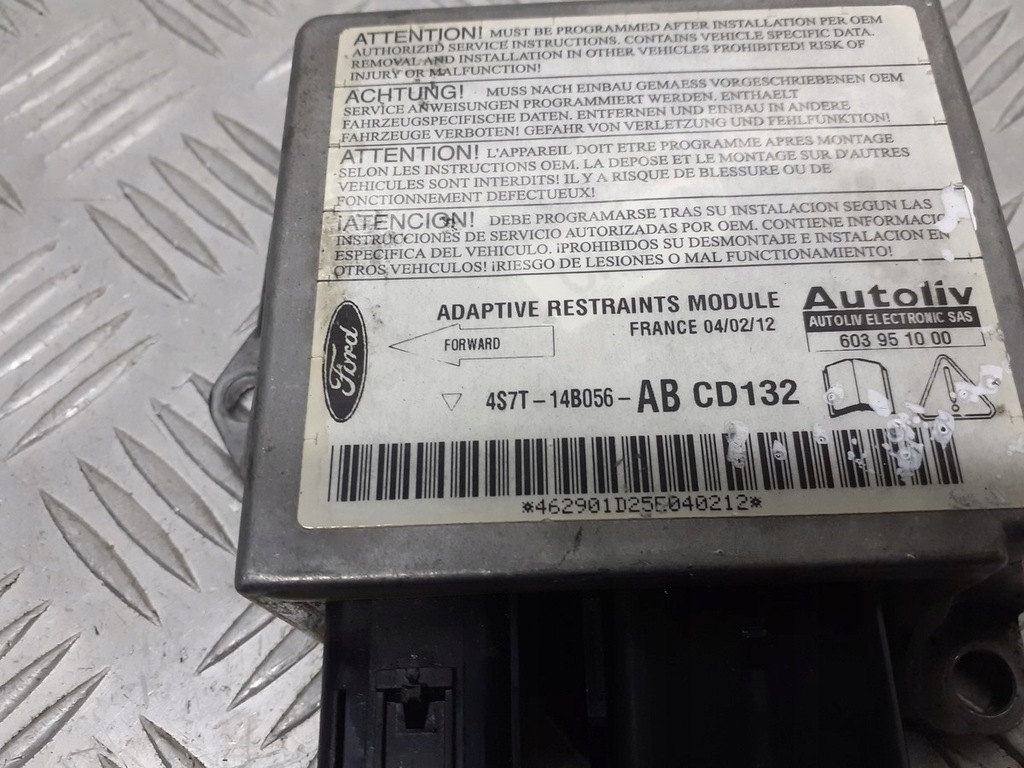 фото №4, Модуль подушка безпеки ford mondeo mk3 2.0 tdci