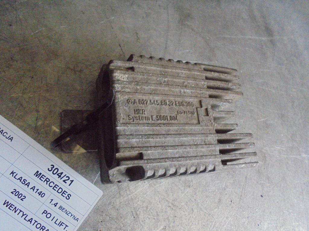 фото №1, Блок керування вентилятора mercedes w168 0275458032