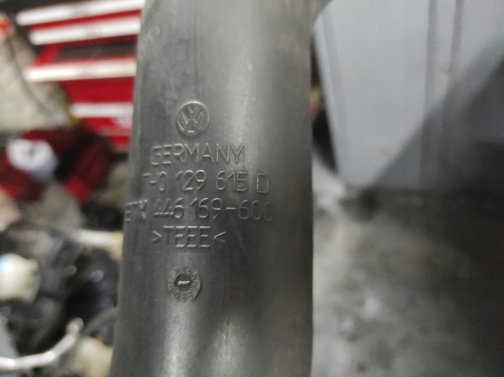 фото №5, Vw t5 труба труби повітря do турбіни 7h0 129 619 d