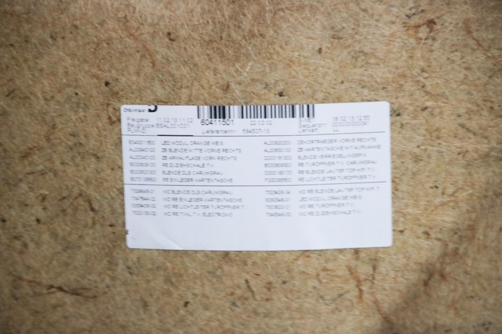 фото №6, Bmw i3 l01 обшивка обивка дверь правый перед правая передняя europa