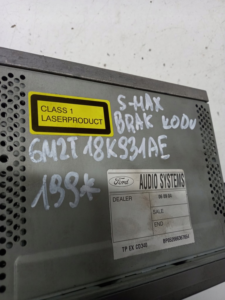 фото №5, Радіо cd ford s-max 6m2t18k931ae