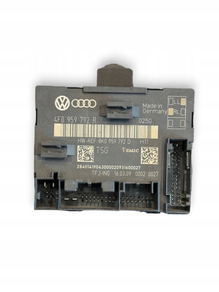 фото №1, Audi модуль блок управления дверь 4f0959792r 8k0959792d
