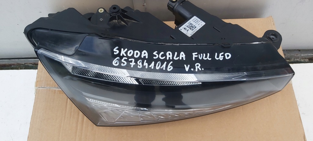 фото №1, Skoda scala 657941016 лампа правый перед full led