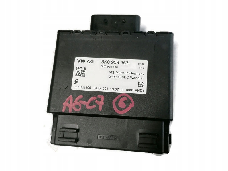 фото №1, Audi a6 c7 12r модуль напряжения 8k0959663
