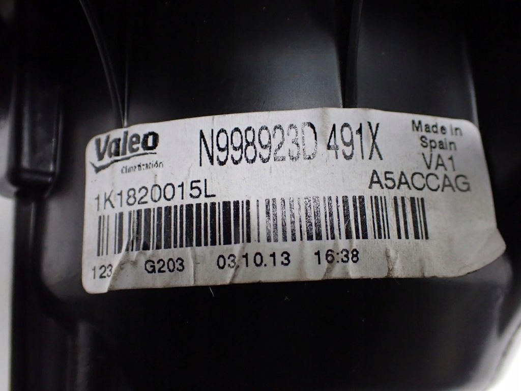 фото №7, Воздуходувка вентилятор отопителя europa 1k1820015l audi q3 8u 12r