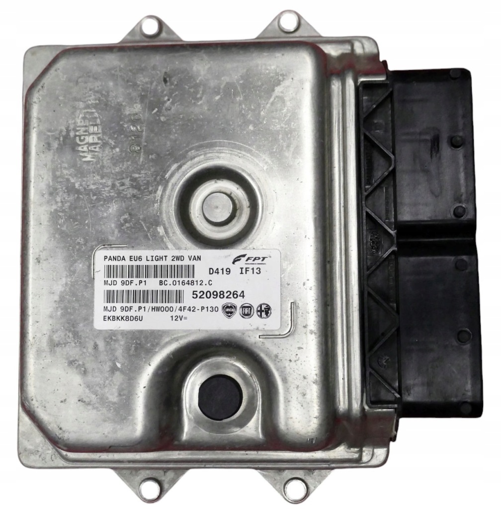 фото №1, Блок керування двигуна fiat panda 1.3 mjd9df.p1 52098264 + програмування