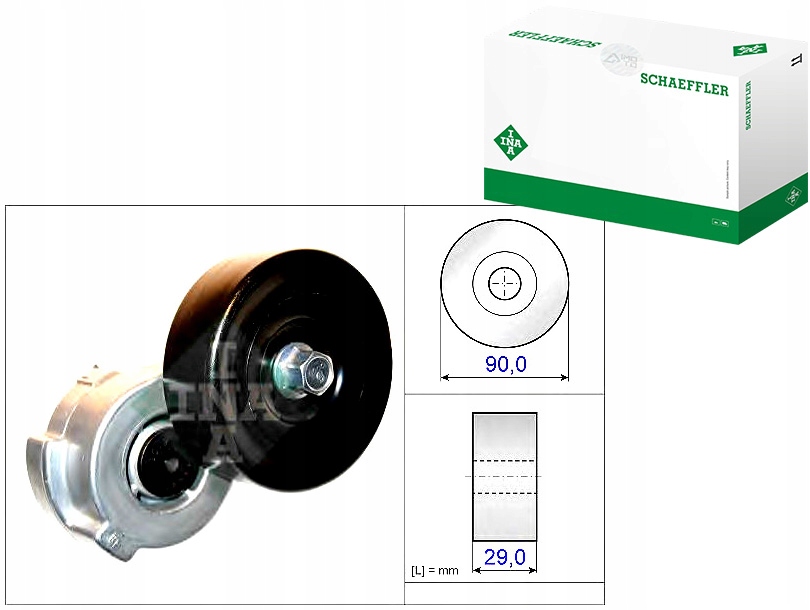 фото №1, Schaeffler ina 534 0421 10 натяжитель ремень клиновой многоручейковый