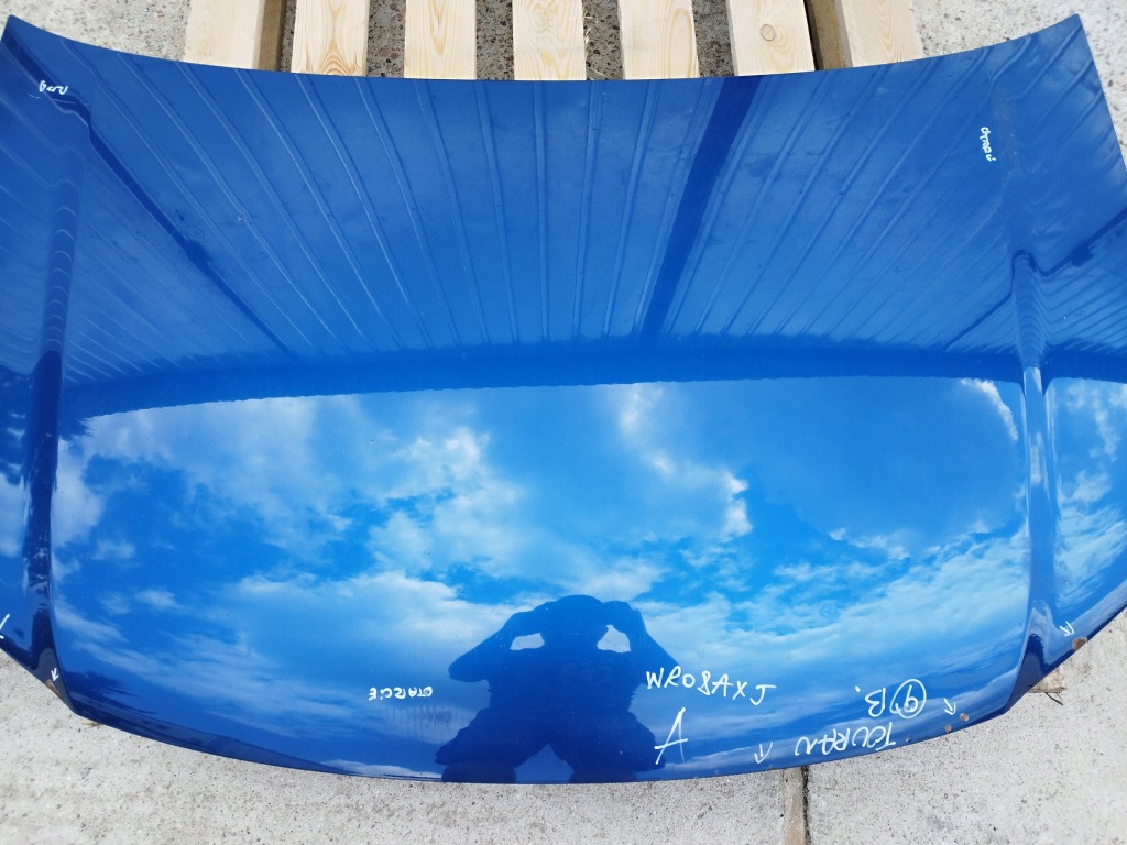 фото №7, Капот vw touran i lift 2006-2010 цвет lc5c оригинальная