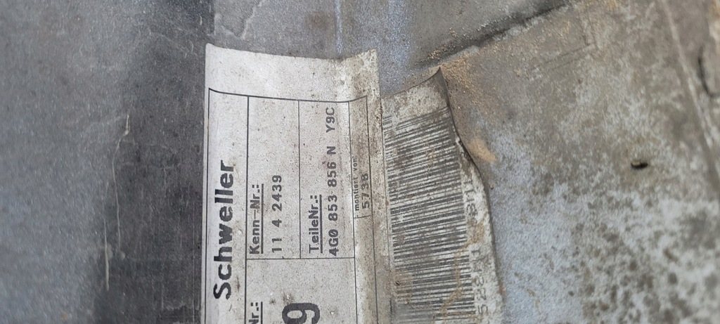 фото №14, S6 c7 4g lift молдинг порог накладка правая ly9c 4g0853856n