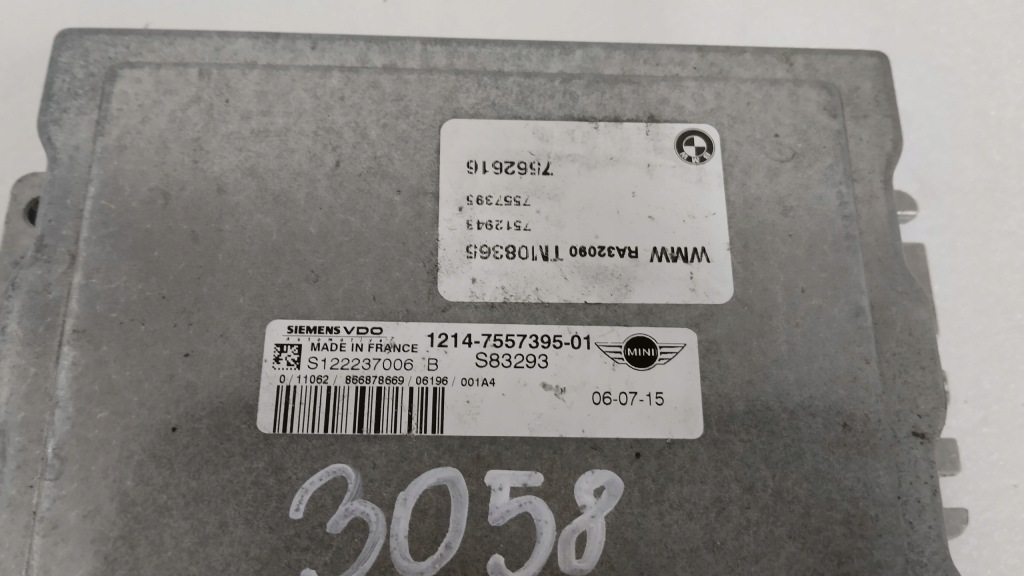 Блок управления двигателя бортовой компьютер mini cooper r50 rb2 1.6b 16v 7557395 Цена