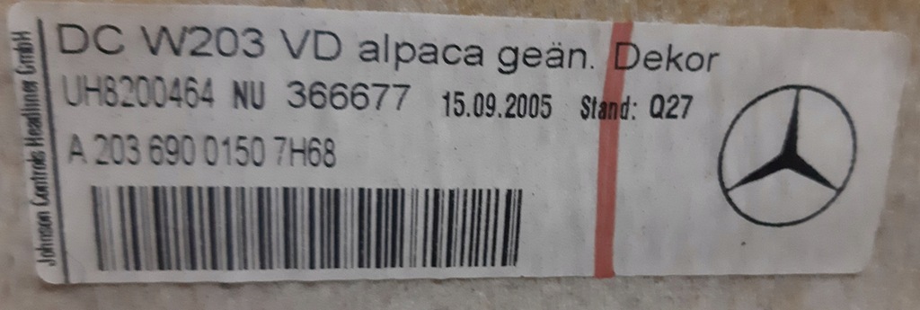 фото №16, C-klasa w203 стеля sedan