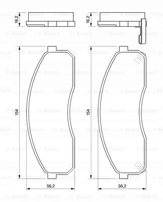 Тормозные колодки тормозные перед 986 424 714 bosch kia Доставка