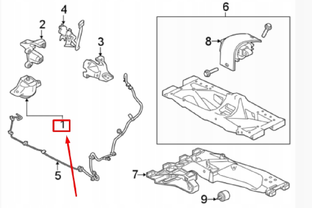 фото №7, Jaguar xf x260 подушка двигателя t2h21216 nowa оригинальная