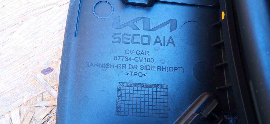 фото №12, Kia ev6 2021- молдинг накладка двері правий задня права задня 87734-cv100