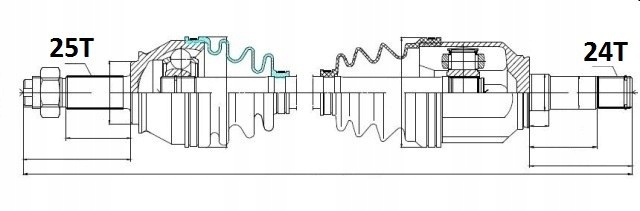 фото №1, Привідний вал привідна ліва fiat doblo 1.9 1.3jtd ліва