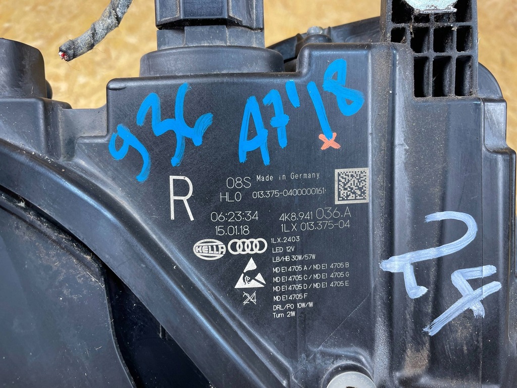 фото №12, Лампа перед передняя правая full led matrix audi a7 c8 4k 4k8941036a 2018-