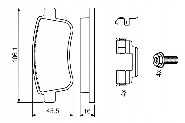 фото №2, Тормозные колодки тормозные задняя renault arkana i captur ii clio v fluence grand