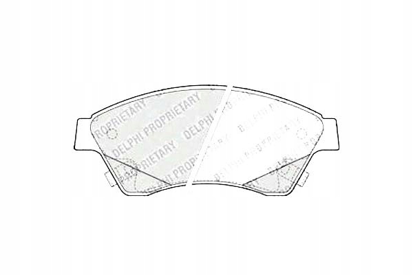 фото №1, Delphi гальмівні колодки гальмівні chevrolet aveo хетчбек 1