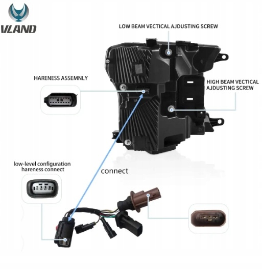 фото №12, Ford f150 f-150 2018-2020 лампа лампы передние led vland комплект левая+ правая