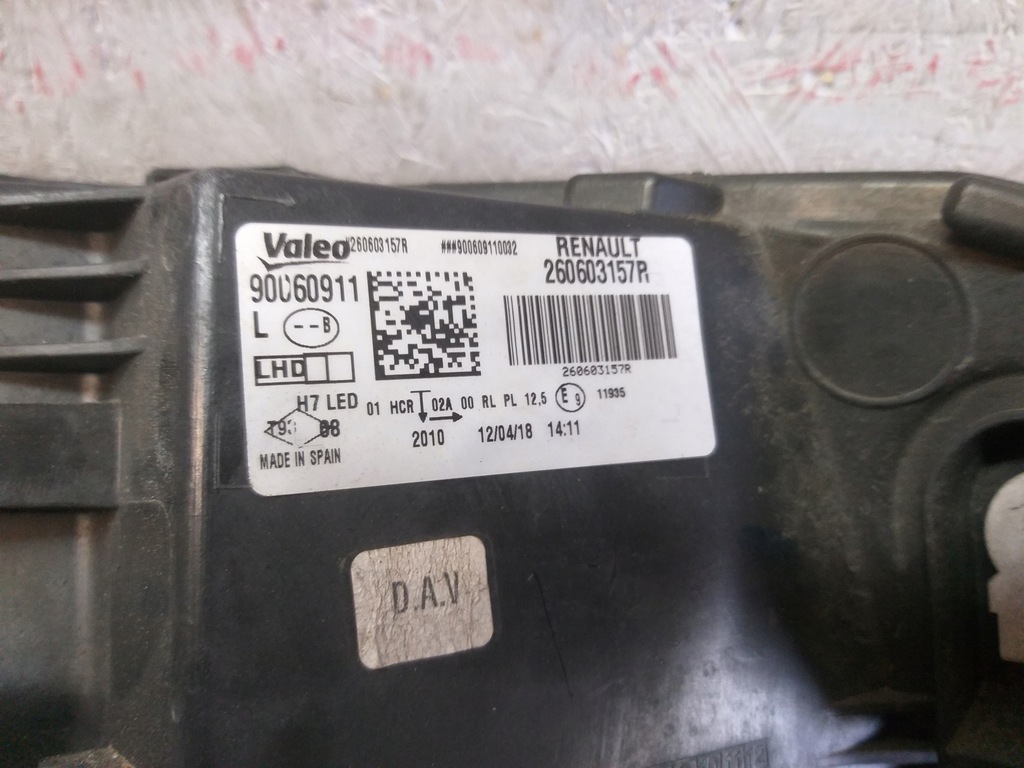 фото №5, Лампа перед левая renault megane iv 4 led