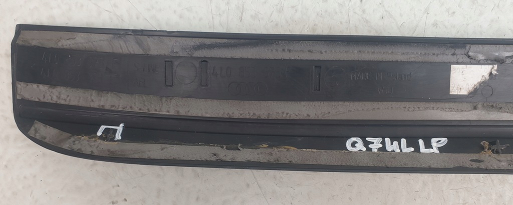 фото №6, Audi q7 4l s-line молдинг поріг лівий перед ліва передня 4l0853373e oryg