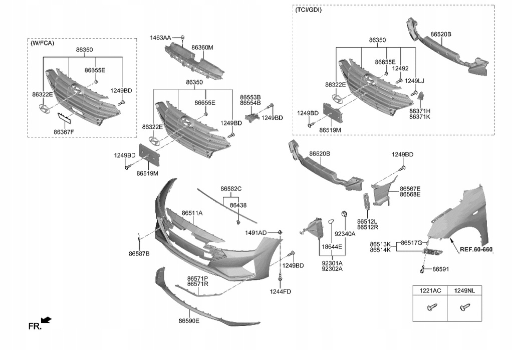 фото №10, Hyundai elantra 6 vi lift 19- молдинг бампера ліва