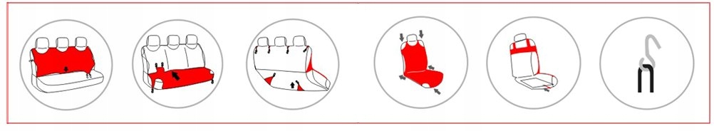 фото №8, Koszulki чехлы na сиденья автомобильные комплект защита сидений сидений