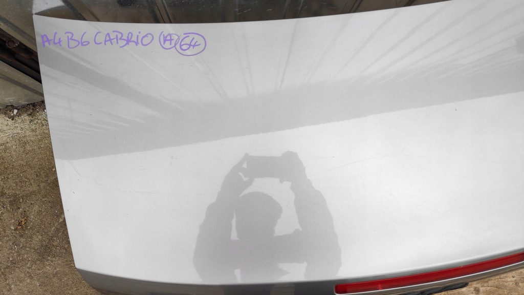 фото №9, Крышка багажника задняя багажника audi a4 b6 cabrio ly7q