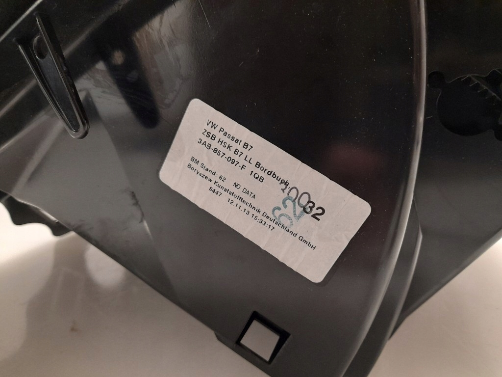 фото №11, Vw passat b7 бардачок пасажира чорний europa 3ab857097f справний