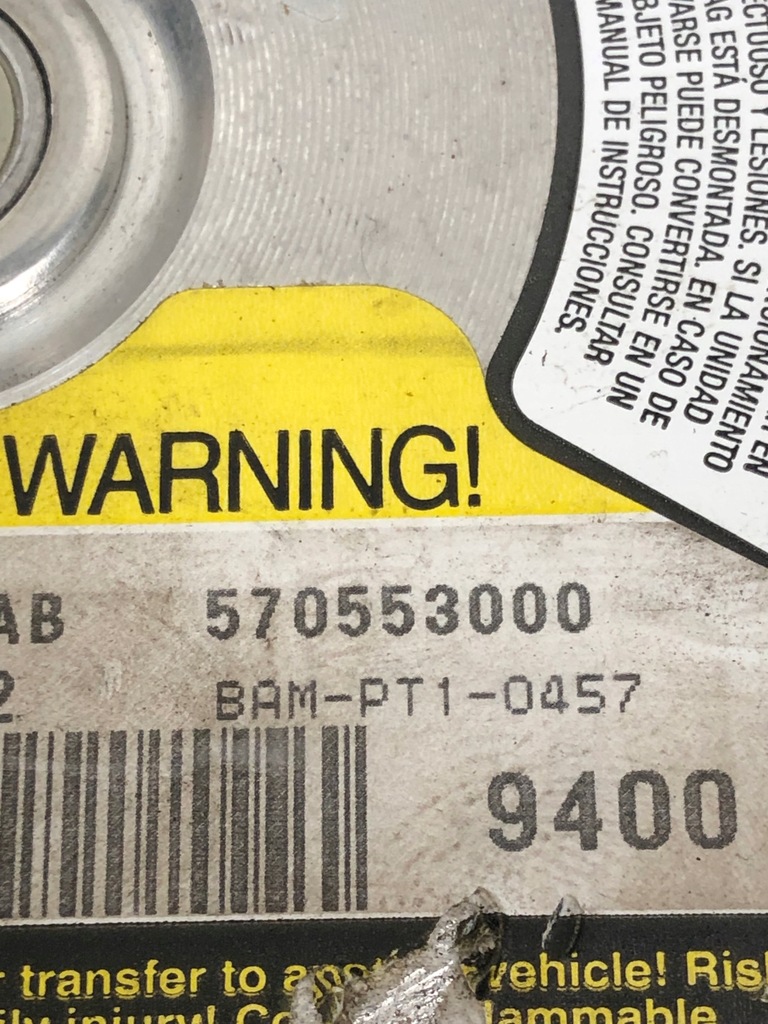 фото №7, Подушка подушка безопасности водителя saab 9-5 570553000