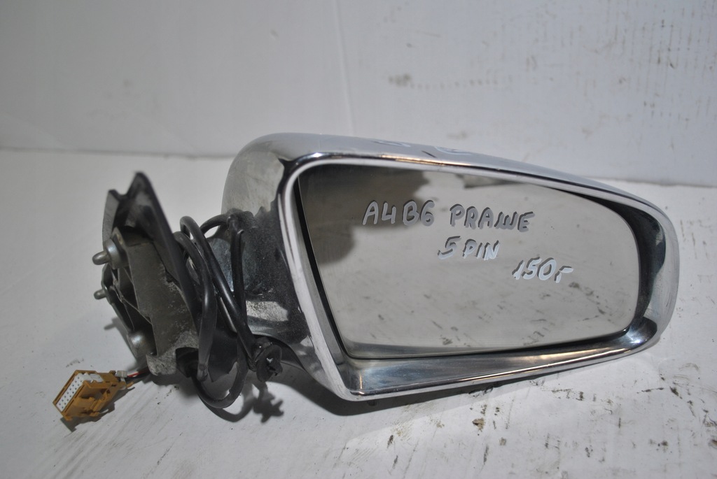 фото №1, Зеркало наружное audi a4 b6 правое 5 pin