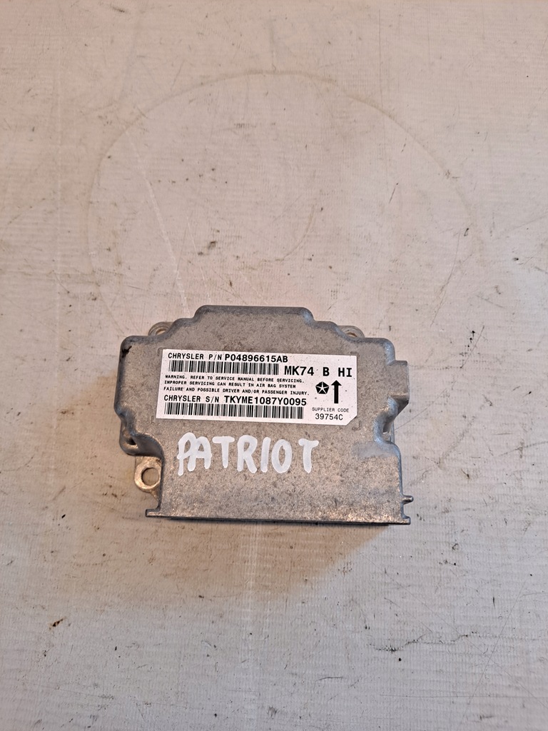 фото №1, Модуль датчик подушок подушка безпеки jeep patriot p04896615ab