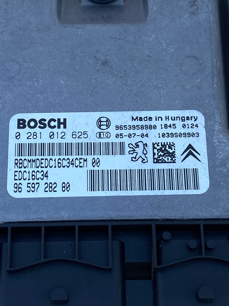 фото №6, Бортовий комп'ютер peugeot 407 1.6 hdi 0281012625 9659728280