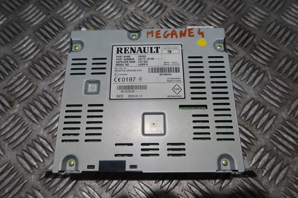 фото №1, Renault megane iv радіо навігація navi радіо 281157873r