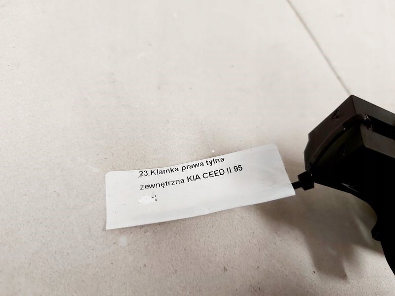 фото №5, Kia ceed ii 2 ручка двері правий задня задня 9s