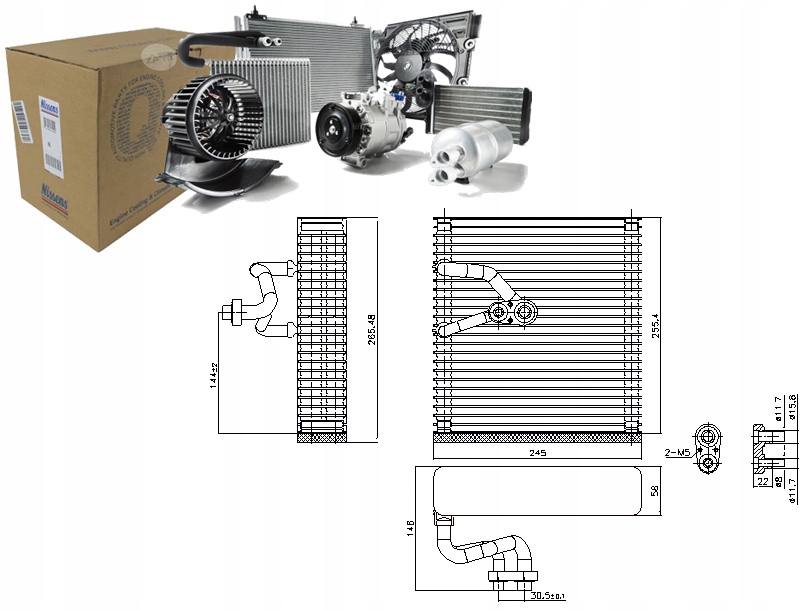 фото №1, Испаритель кондиционера chevrolet cruze opel insignia a insignia a