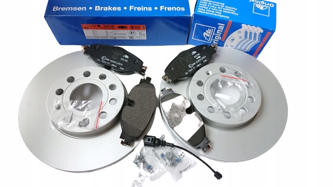 фото №1, Гальмівні диски + гальмівні колодки перед ate vw golf vii viii