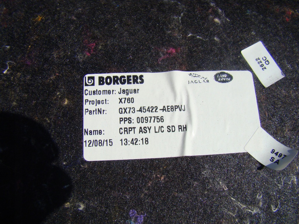 фото №5, Jaguar xe x760 обшивка багажника правый задняя задний