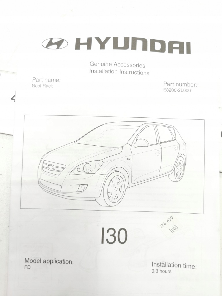Купить Рейлинги кровельные багажник крышный hyundai i30 2007- оригинальный номер e8200-2l000