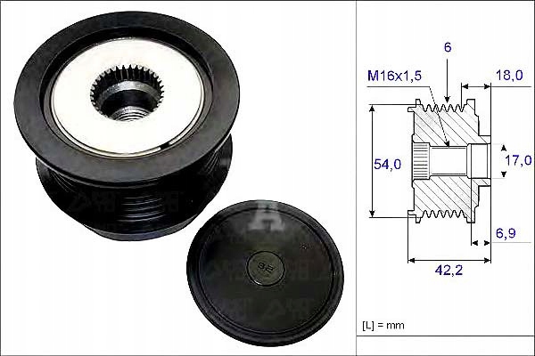Генератор - сцепление односторонний ina 535 0188 10 Цена