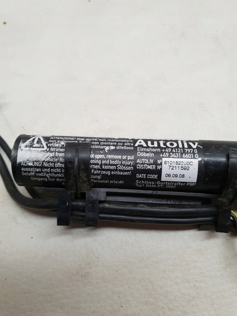 фото №6, Mini cooper r56 06-13 pas натягувач безпеки