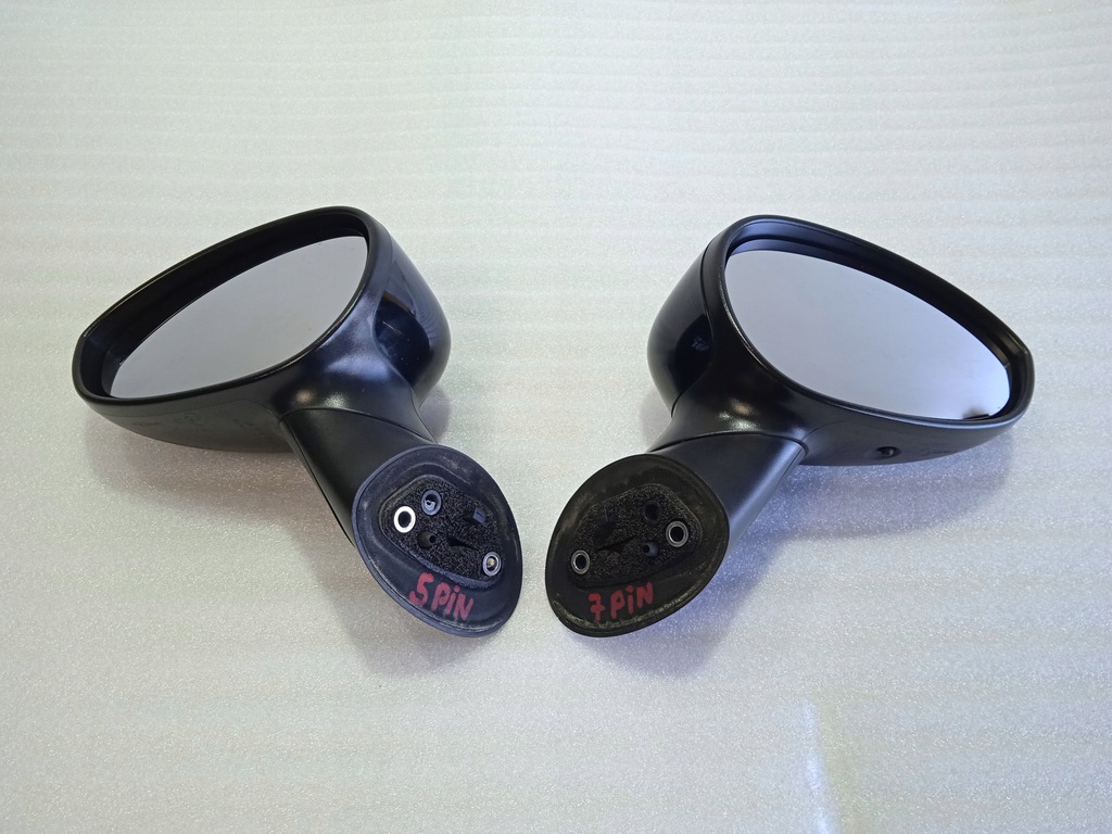 фото №1, Fiat 500c cabrio зеркало левая 5pin правое 7pin