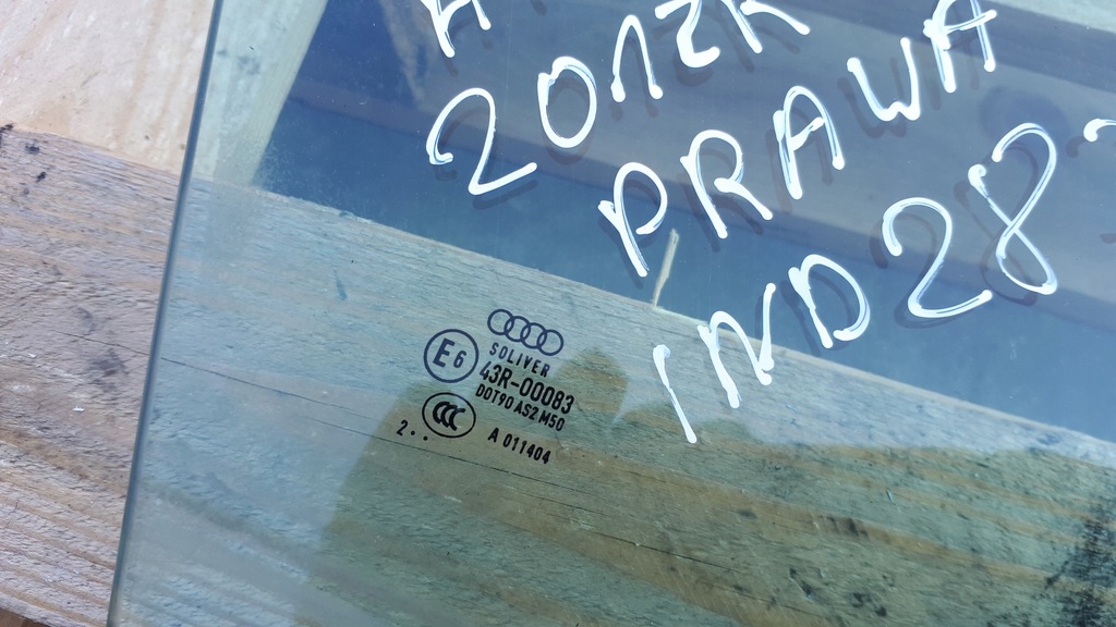 фото №6, A7 4g скло права правий перед двері 2012r 12r