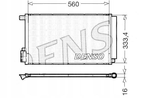 фото №2, Denso dcn13109 конденсатор, кондиционер