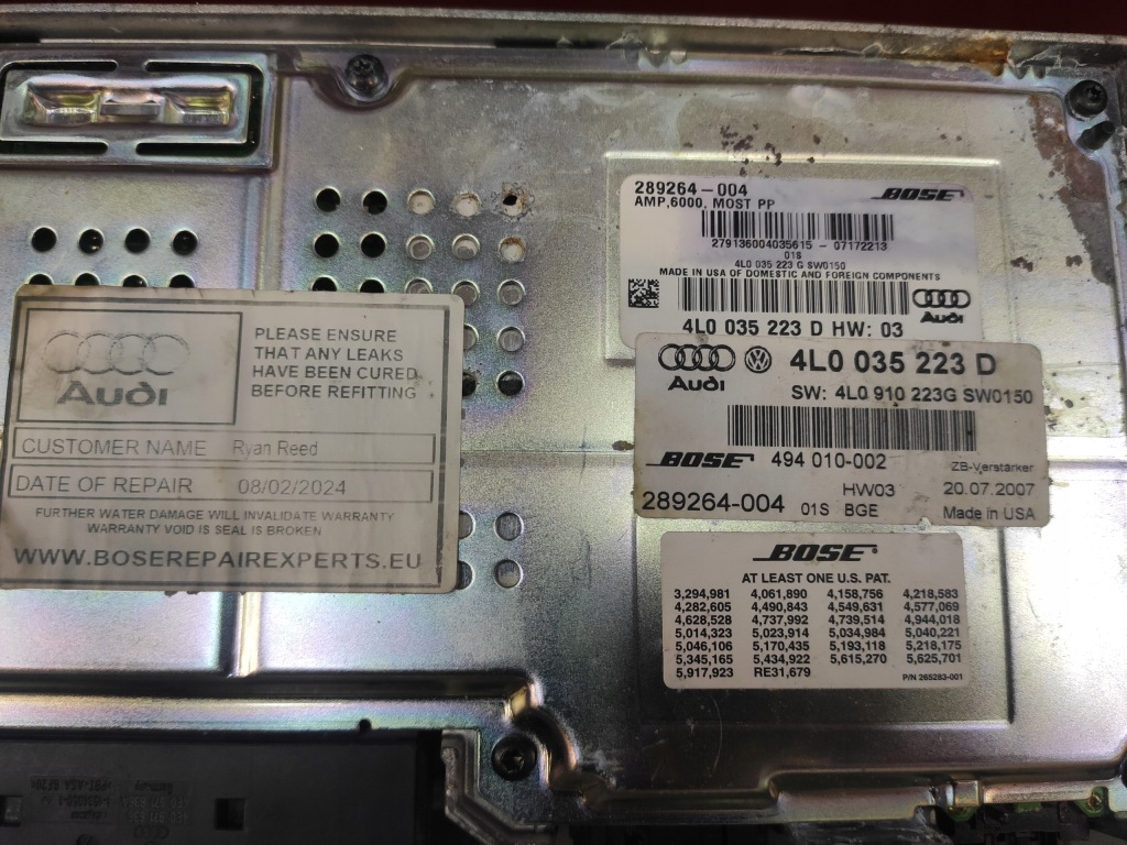 фото №8, Audi q7 4l усилитель bose радио audi 4l0035223d оригинал